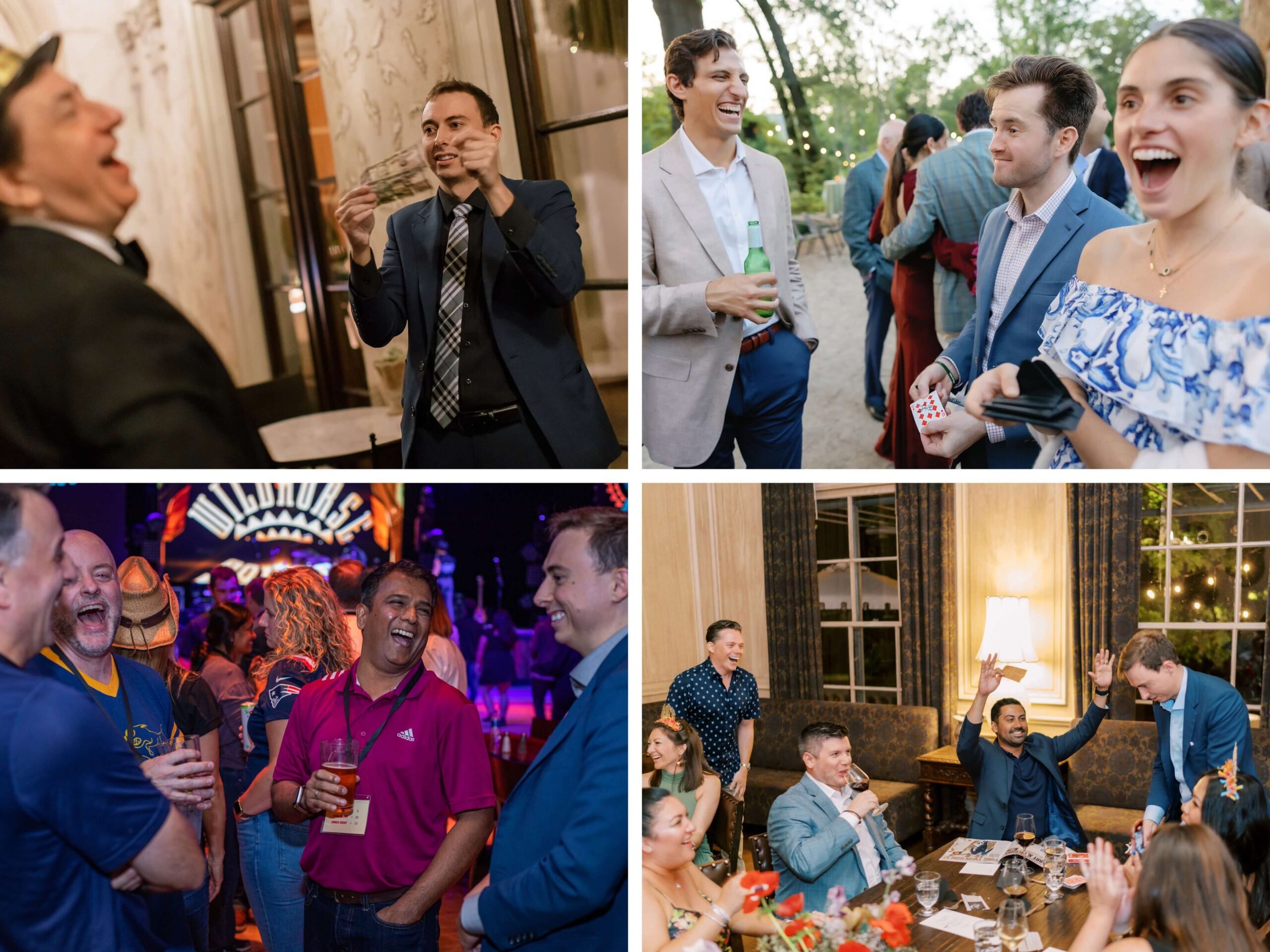 collage of strolling magic photos